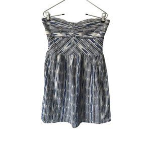 Roxy Womens Summer Spring  Doll Strapless Dress, Women's, Size: S Blue White